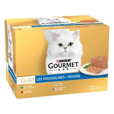 Gourmet Goldmousse Gemischt Kaninchen/Rind/Kalb/Lamm