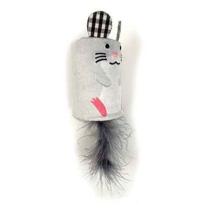 Happy Pet Tabby Patch Maus Klappern Und Rollen Grau