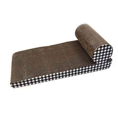 Happy Pet Tabby Patch Kratzmatte Chaise Lounge Karton