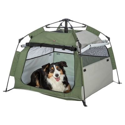 Trixie Hundezelt Pop-Up Olivgrün / Beige