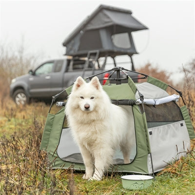 Trixie Hundezelt Pop-Up Olivgrün / Beige