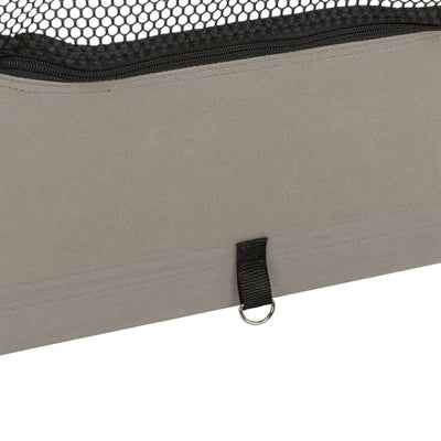 Trixie Faltbarer Campingzaun Ren, 8 Elemente, Grau/Schwarz