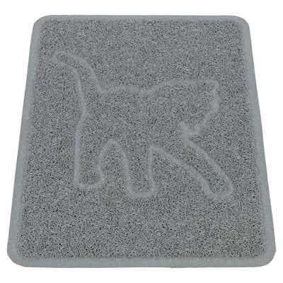 Trixie Katzenstreu Matte Katze Silhouette Pvc Hellgrau