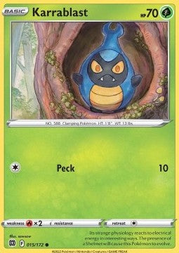 Spielkarte Pokemon Karrablast Deutsch kein Original