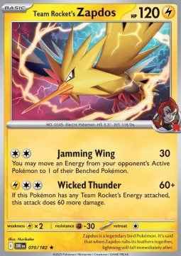 Spielkarte Pokemon Zapdos Englisch kein Original