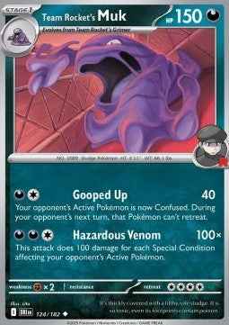 Spielkarte Pokemon Team Rocket Muk Englisch kein Original Neu