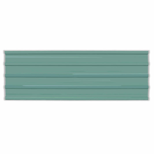 Dachpaneel 12 Pcs 129 X 45 Cm Verzinkter Stahl