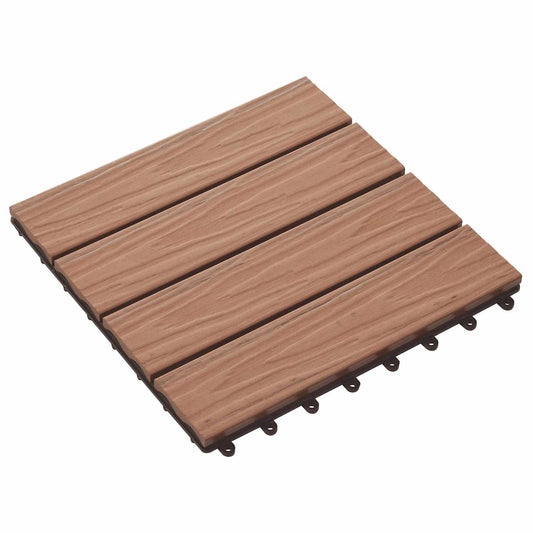 Terrassenfliese 3D-Design 11 Pcs 30 X 30 Cm Wpc