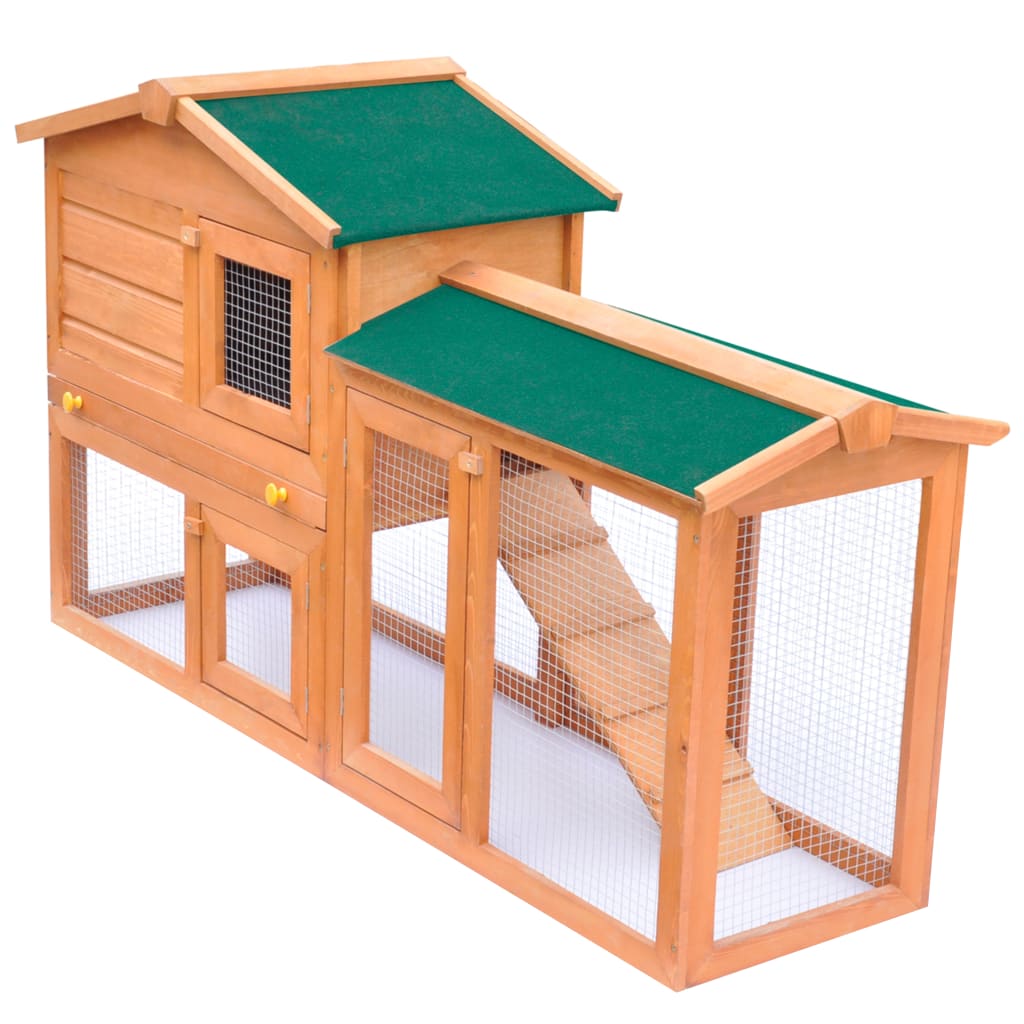 Großer Kaninchenstall 145X45X84 Cm Holz