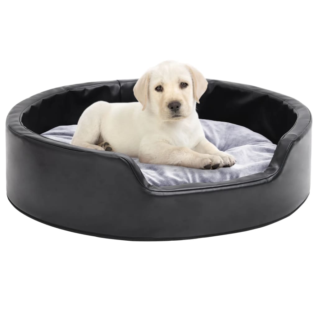 Hundebett Plüsch Und Kunstleder