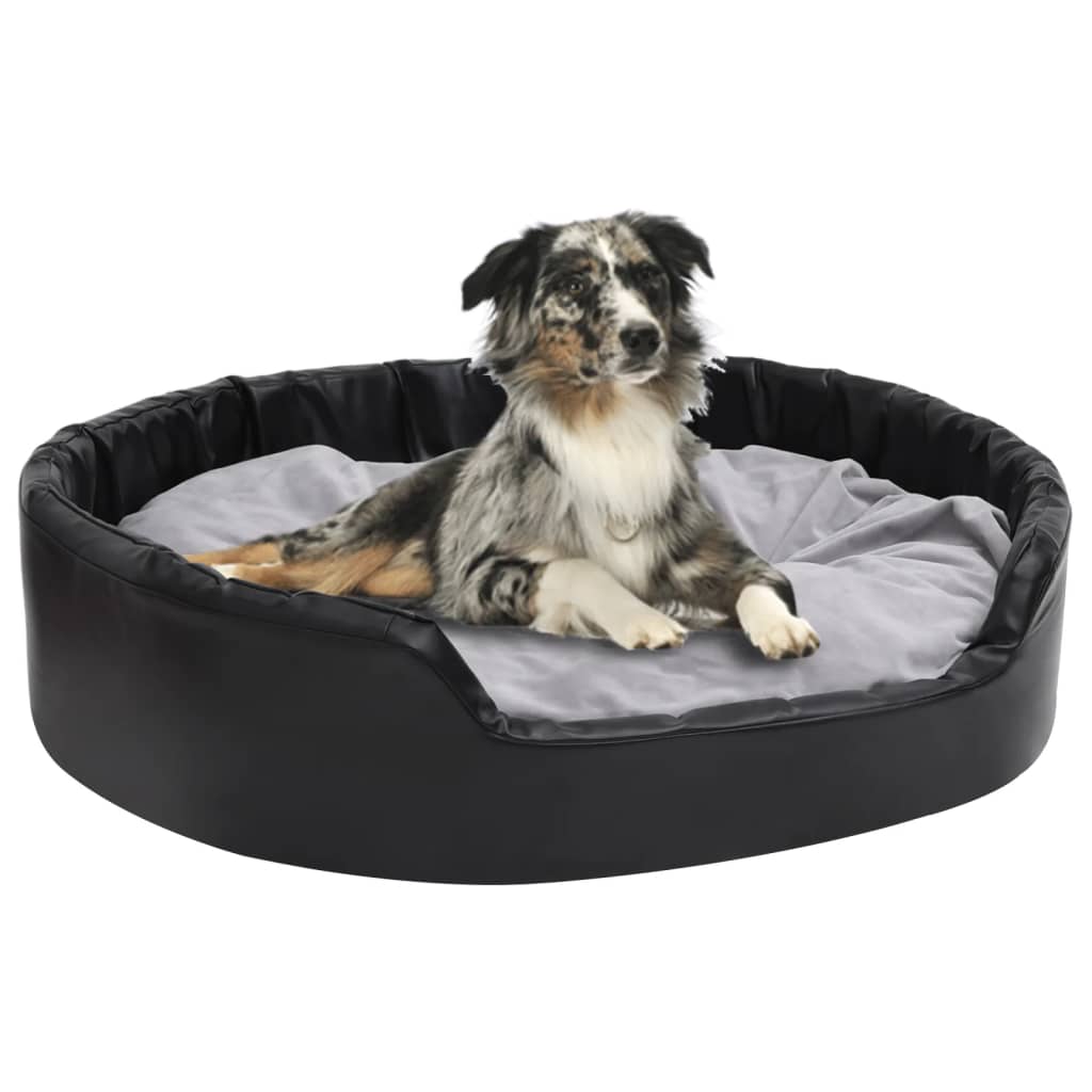Hundebett Plüsch Und Kunstleder
