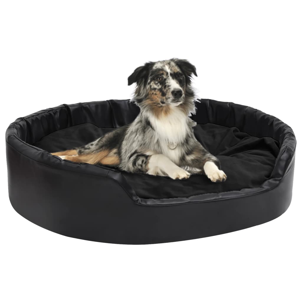 Hundebett Plüsch Und Kunstleder