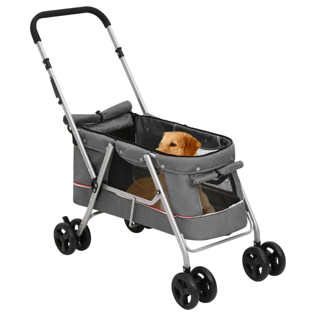 Hundewagen Faltbar 100X49X96 Cm Leinenstoff