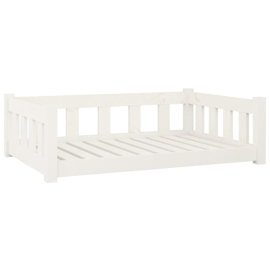 Hundebett 95,5X65,5X28 Cm Massivholz Kiefer