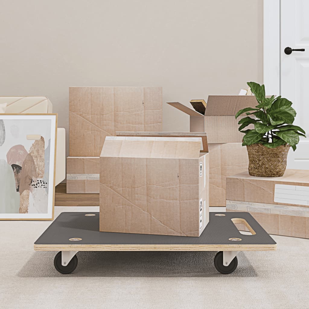 Transportroller 2 Stk. Rechteckig 80X55X11,5 Cm 250 Kg