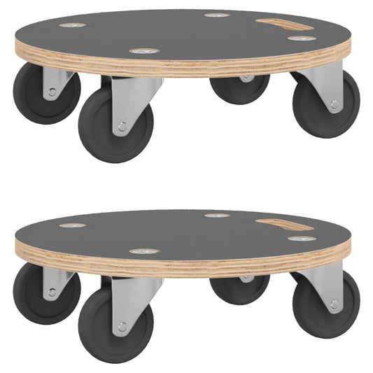 Transportroller 2 Stk. Rund Ø38X11,5 Cm 250 Kg