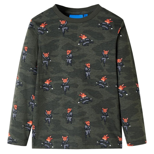 Kinderpyjama Mit Langen Ärmeln Khaki 92