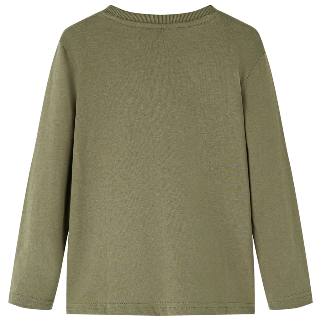 Kinder-Langarmshirt Khaki 92