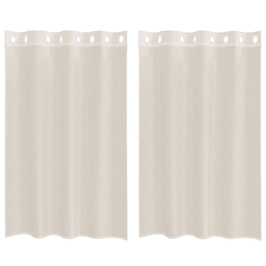 Voile Vorhänge 2 Stk. Creme