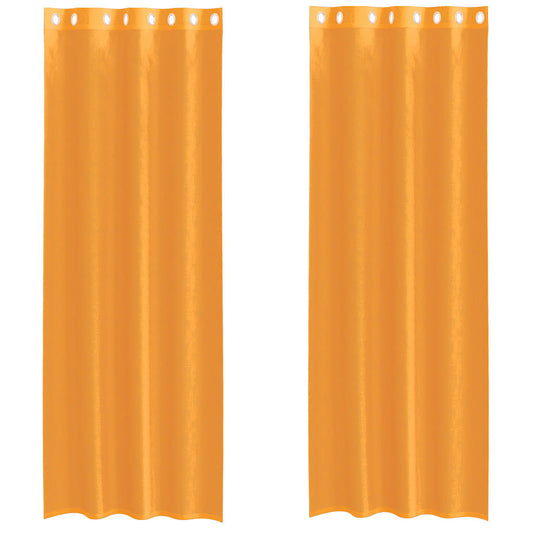 Voile Vorhänge 2 Stk. Orange