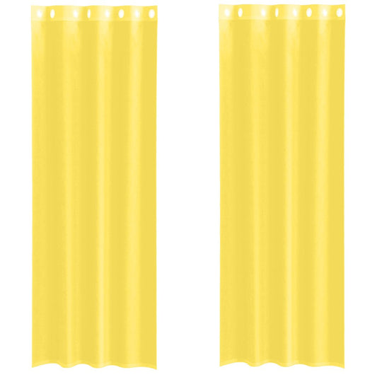 Voile Vorhänge 2 Stk. Gelb