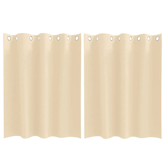 Verdunkelungs-Vorhänge Mit Ringen 2 Pcs 140 X Creme