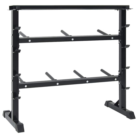Hantel Rack Schwarz 99 X 45 X 95,5 Cm Pulverbeschichteter Stahl