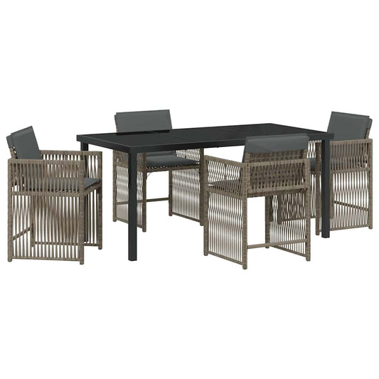 Garten Essgruppe 5 Pcs Poly-Rattan