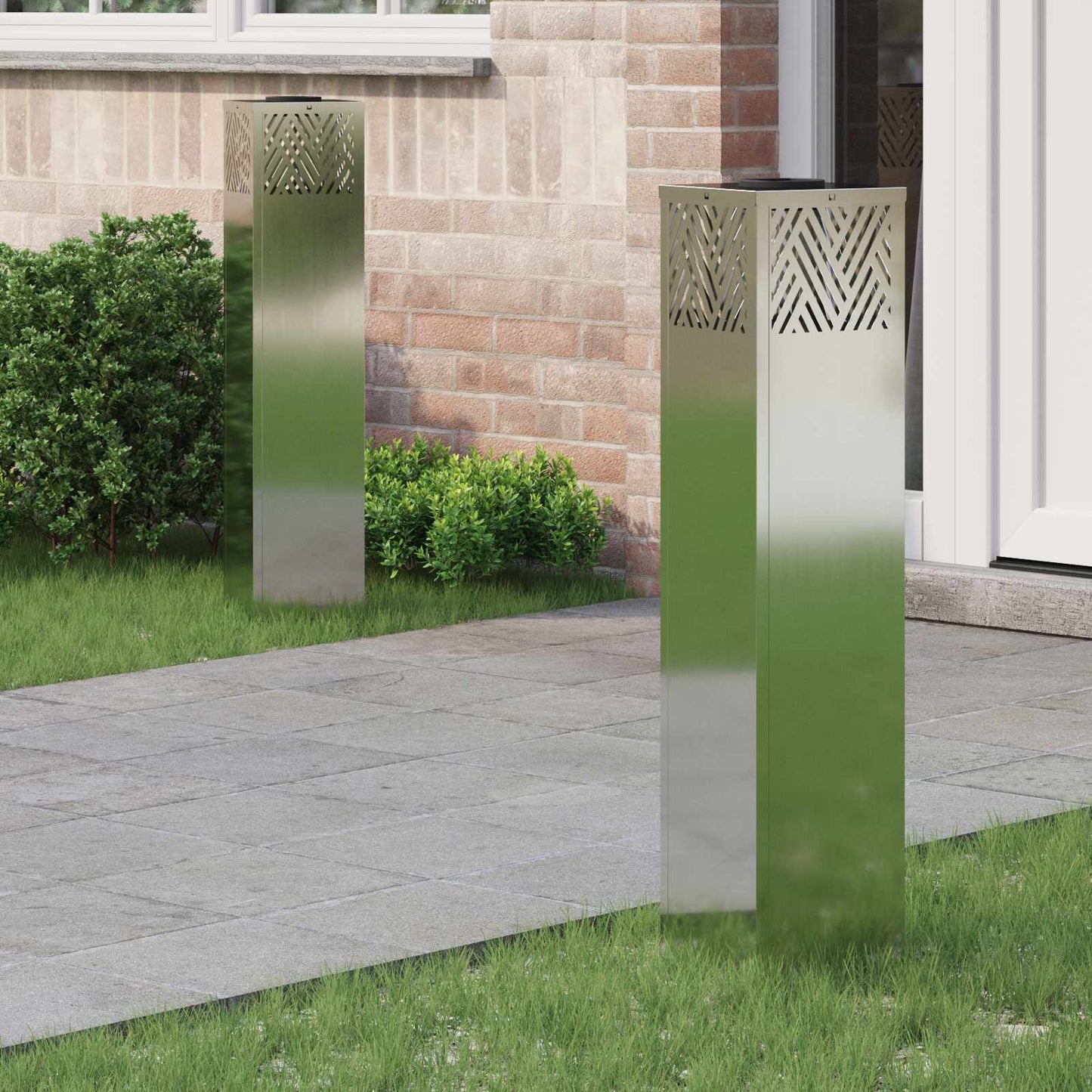Solar Led Weg Licht 2 Pcs Kalt Gewalzter Stahl