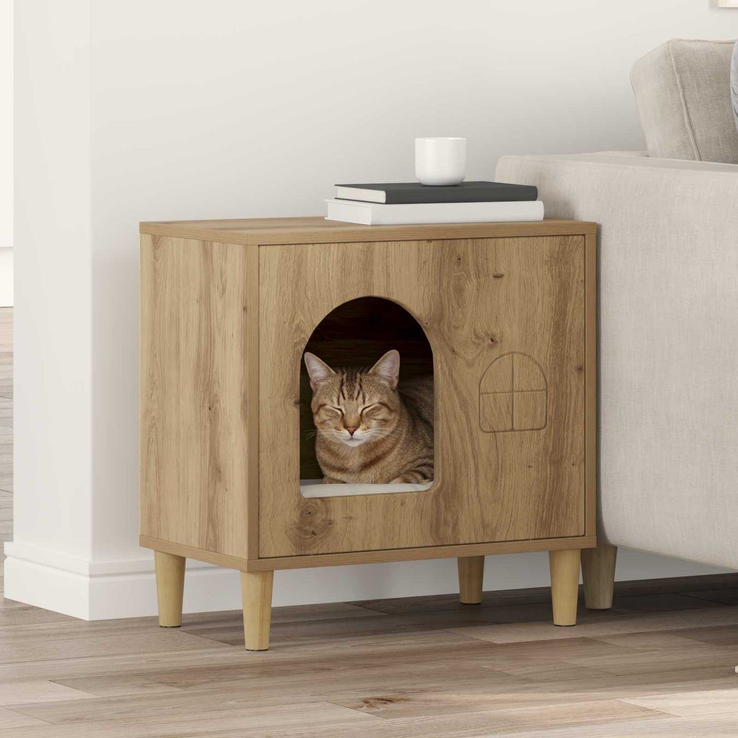 Katzenhaus Sonoma 51 X 30 X 52 Cm Holzwerkstoff