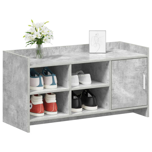 Schuhschrank Mit Tür 100 X 39,5 X 51 Cm Holzwerkstoff