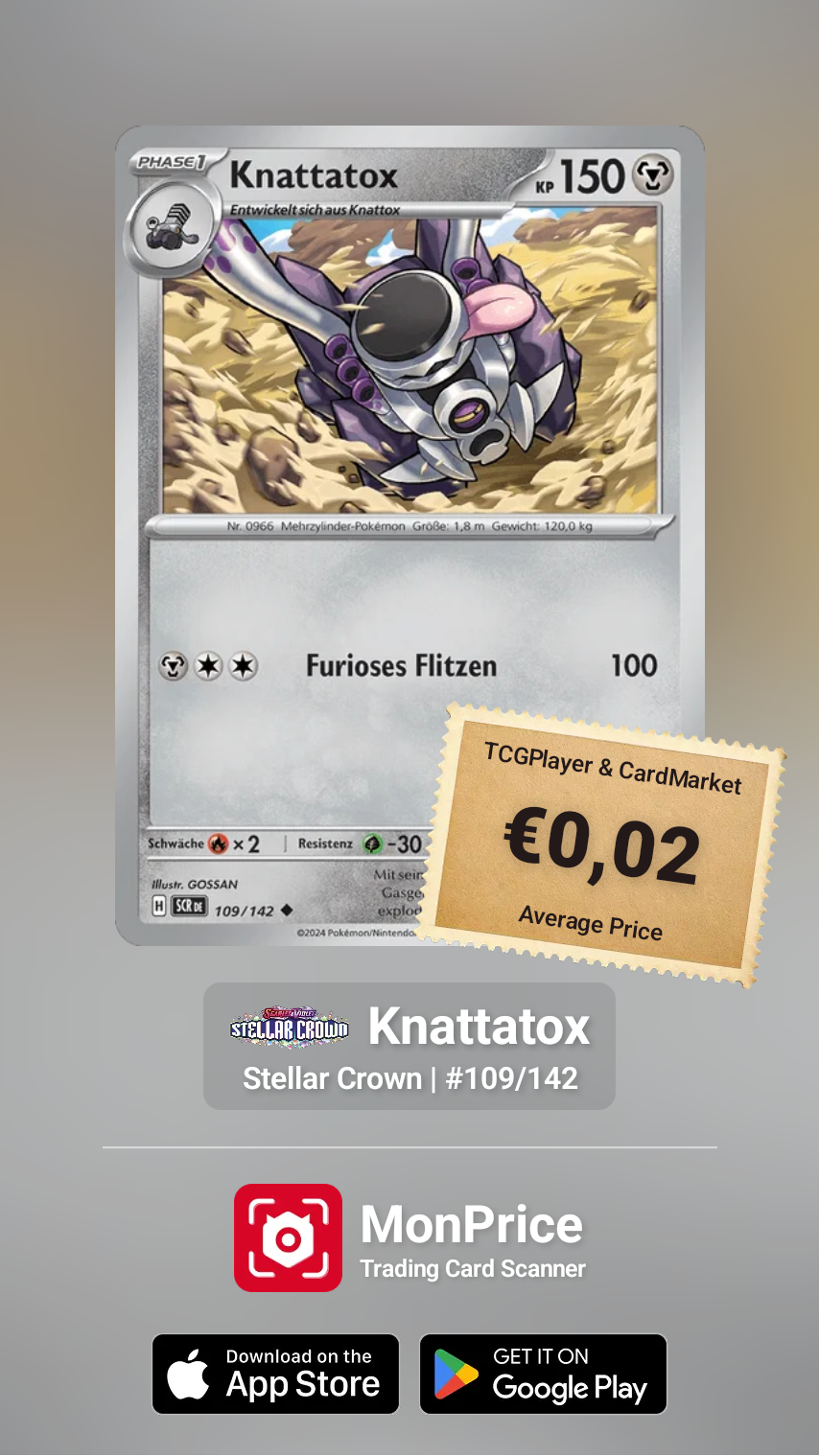 Sammelkarten Pokemon Knattatox Deutsch