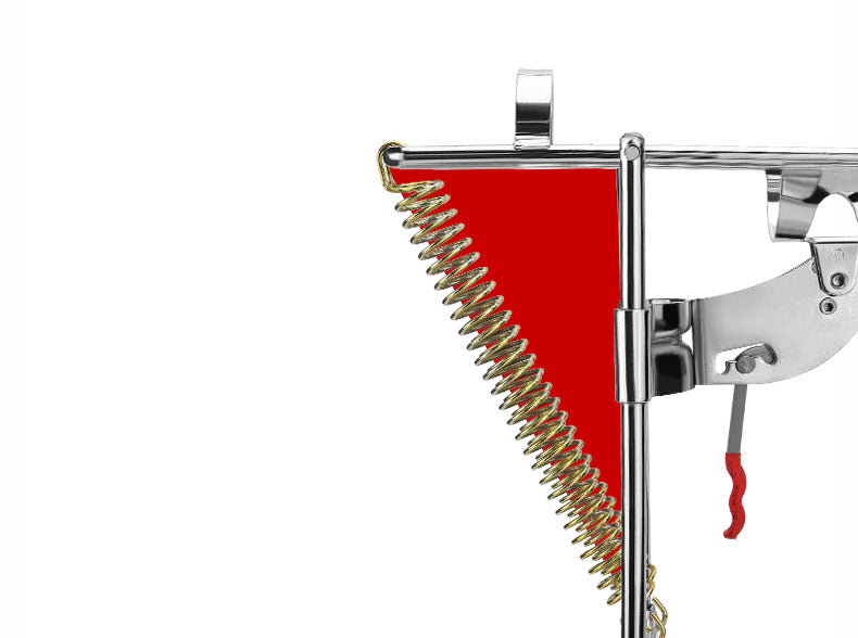 Automatischer, federgelagerter Angelrutenhalter aus Edelstahl