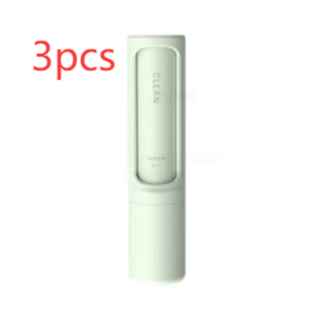 2-in-1 Wiederverwendbare Tierhaarentferner-Bürste/Fusselrolle, tragbar, effektives Selbstreinigungswerkzeug für Katzen- und Hundehaare, Staubentfernungsbürste