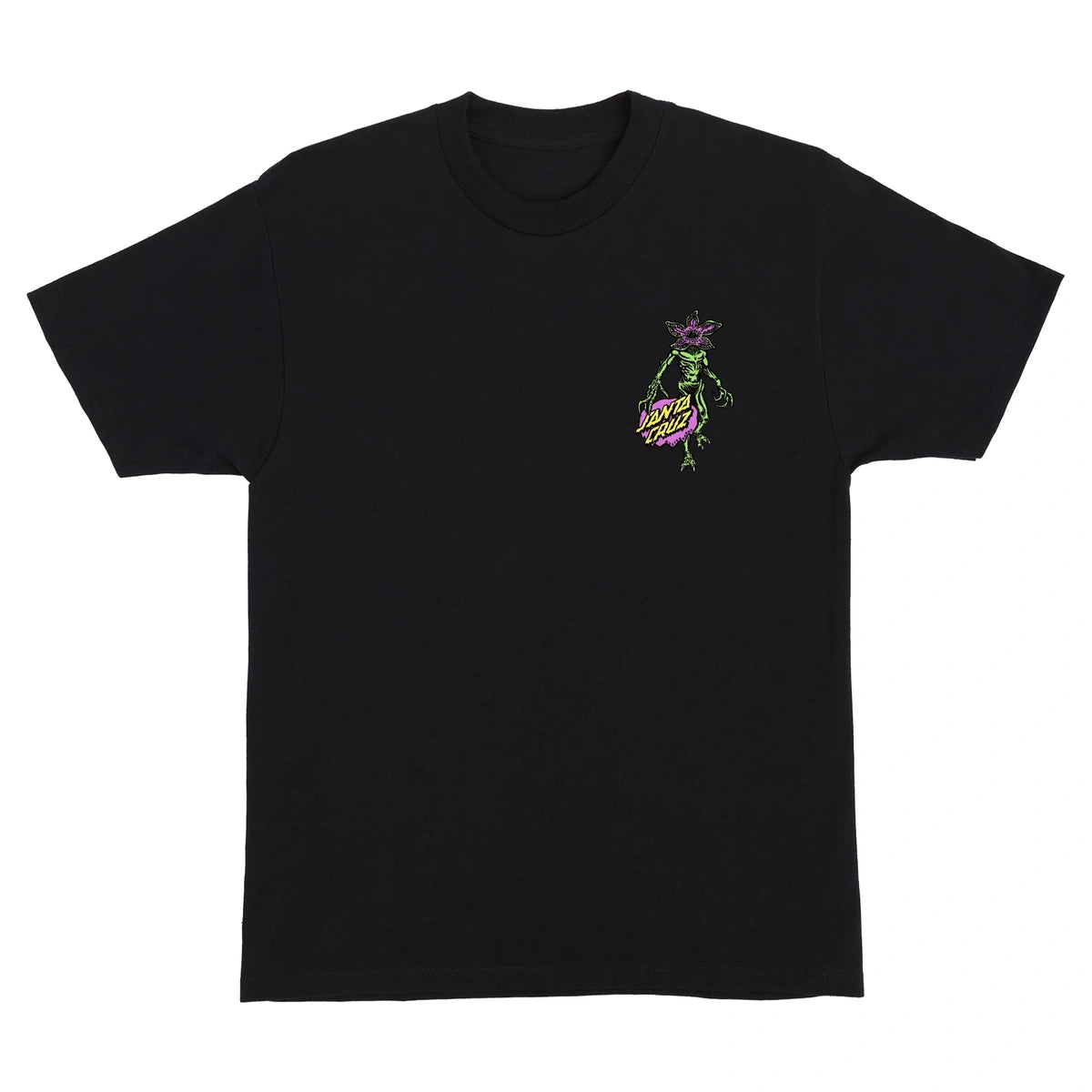 Santa Cruz - Stranger Things Demogorgon Dot  T-Shirt - Black / L