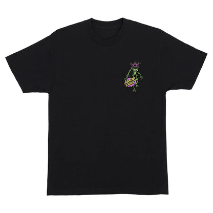 Santa Cruz - Stranger Things Demogorgon Dot  T-Shirt - Black / L