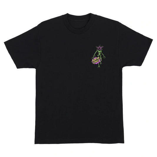 Santa Cruz - Stranger Things Demogorgon Dot  T-Shirt - Black / L
