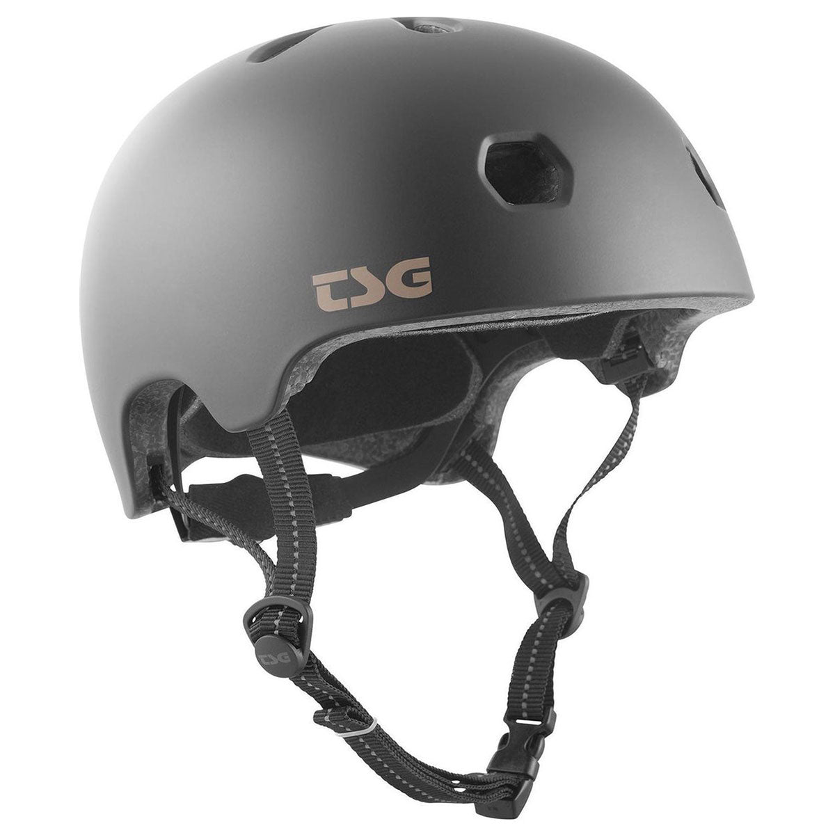 Tsg Meta Solid Color Skateboard Helm - Kleur: Satin Black - Maat: Xxs/Xs