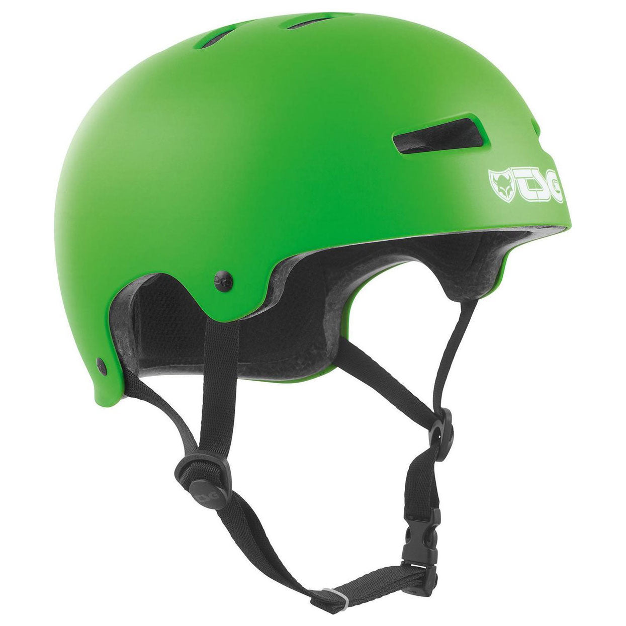 Tsg Evolution Solid Color Skateboard Helm - Kleur: Satin Lime Green - Maat: L/Xl