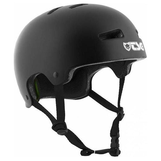 Tsg Evolution Solid Color Skateboard Helm - Kleur: Satin Black - Maat: Xxl