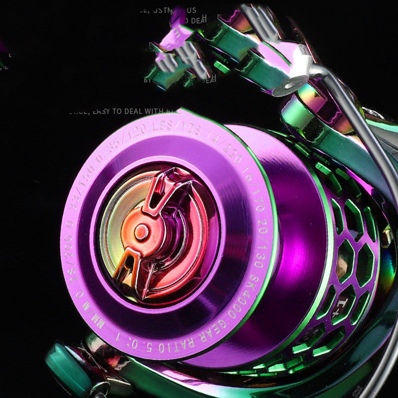 Buntes Spinnrad Shopee Angelrolle Wabenloch Gewindebecher