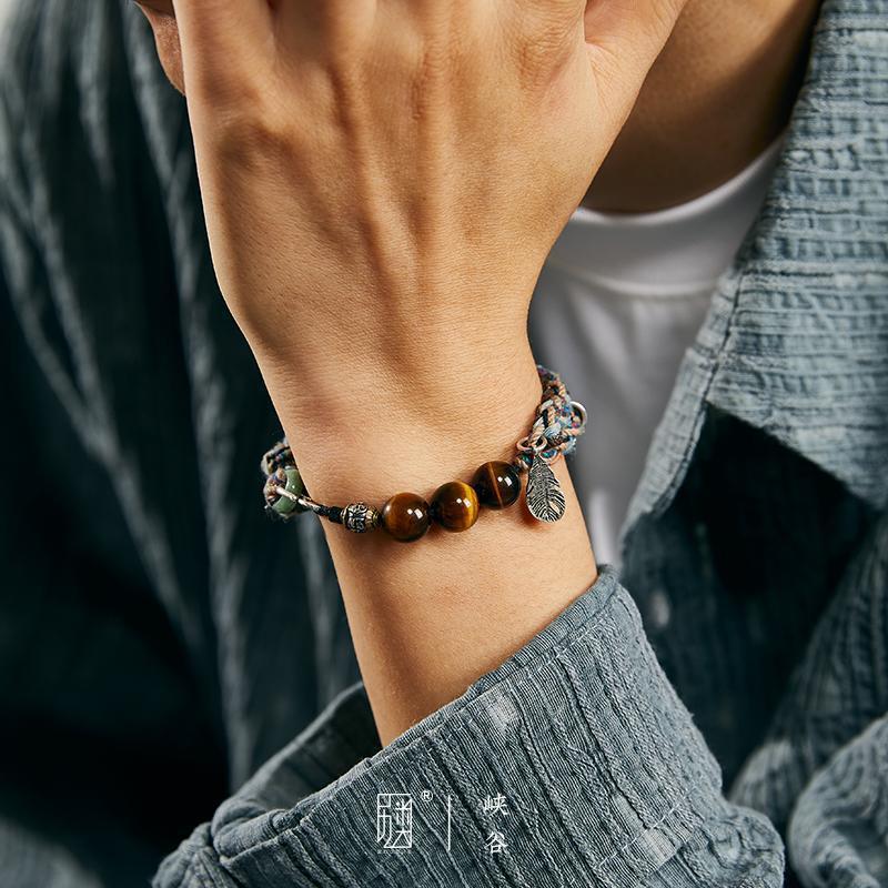 Handgeflochtenes Armband aus 925er Sterlingsilber für Damen und Herren