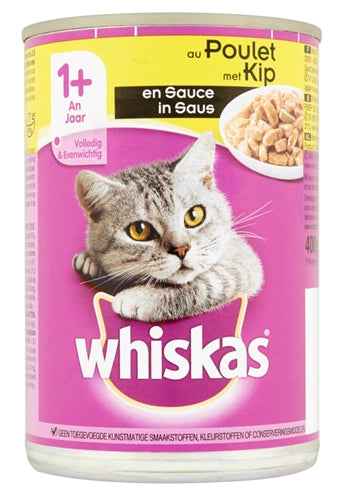 Whiskas Hühnerfleisch In Sosse Für Erwachsene Aus Der Dose
