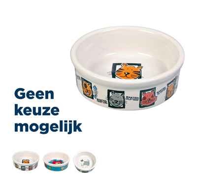 Trixie Fressnapf Katze Keramik Mit Druck Assorti