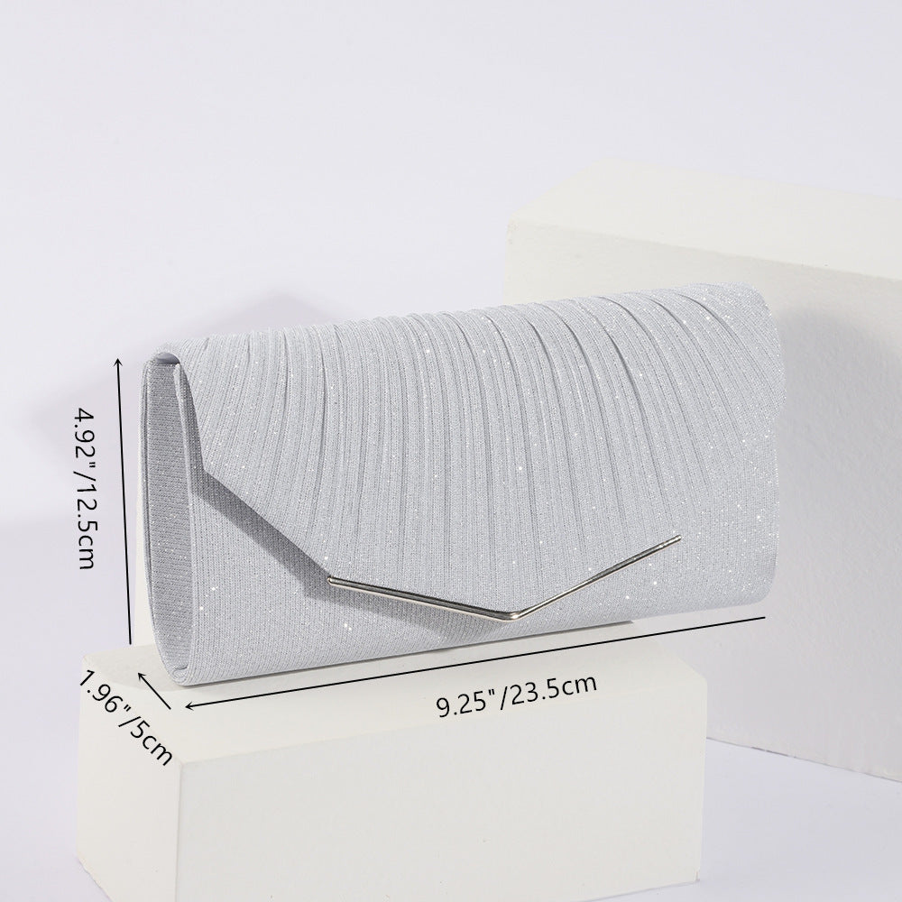 Vintage Damen-Abendclutch mit Überschlag und Kissenbezug, elegante Clutch für gesellschaftliche Anlässe, Partys und Bankette