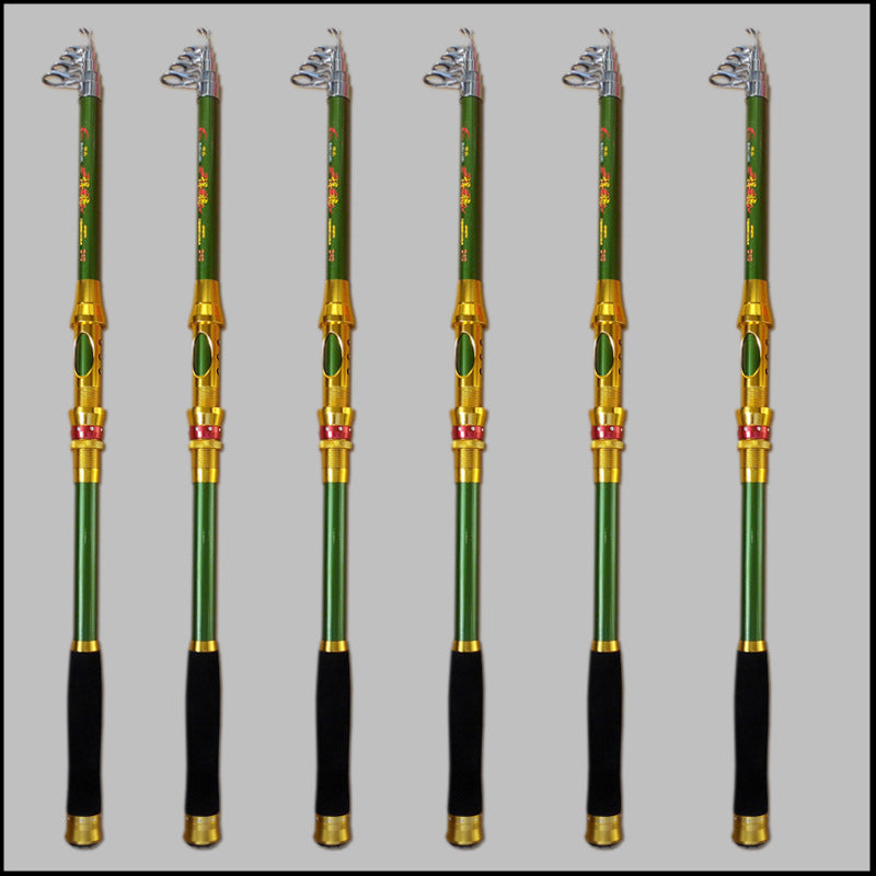 Glasfaser Angelrute Teleskoprute Super Hart