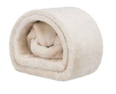 Trixie Spieltunnel Kaninchen / Meerschweinchen Plüsch Beige