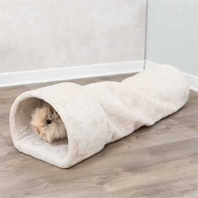 Trixie Spieltunnel Kaninchen / Meerschweinchen Plüsch Beige