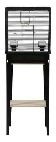 Zolux Vogelkäfig Chic Loft Mit Möbeln Schwarz