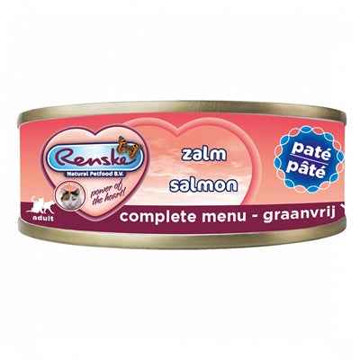 Renske Katze Frisch Zubereitete Pastete Lachs Getreidefrei